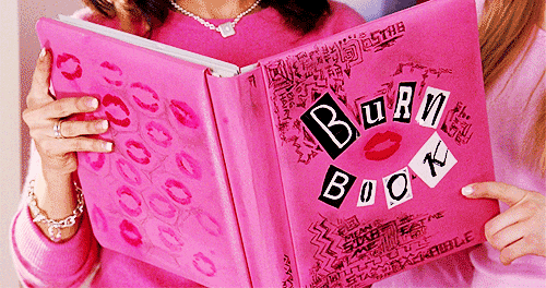 mean girls burn book GIF