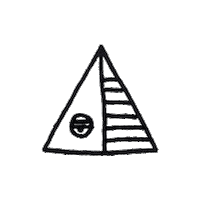 pyramid Sticker by chehehe
