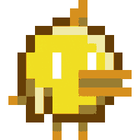 Kokotto3000 pixelart videogame pioupiou Sticker