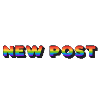 Rainbow New Post Sticker by MULTI AWESOME STUDIO