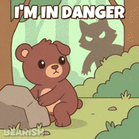 Scared Uh Oh GIF by BEARISH
