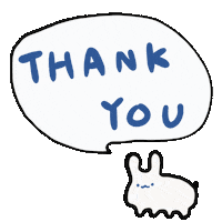 Thanks Rabbit Sticker