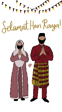 discreetmauve raya hariraya selamathariraya malay Sticker