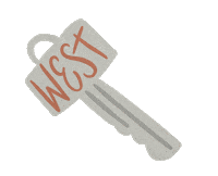 studiowestdesignco west keys swdc studiowestdesignco Sticker