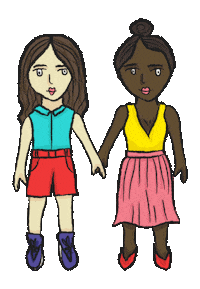 Best Friends Sticker by Tolly Dolly Posh