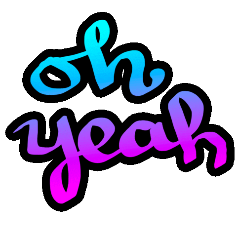 Oh Yeah Yes Sticker by megan lockhart