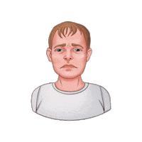 Sad Face Sticker