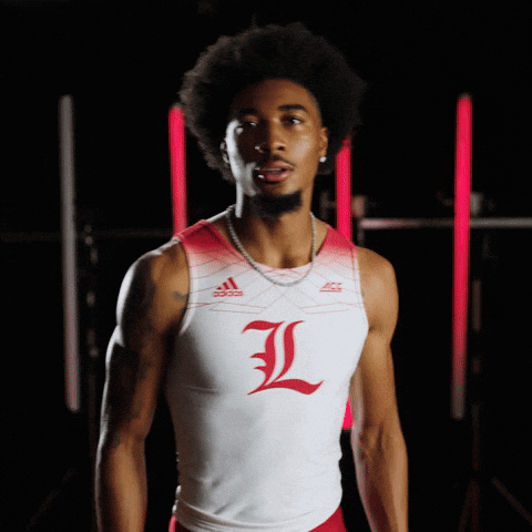 Track Field Flex GIF by Louisville Cardinals
