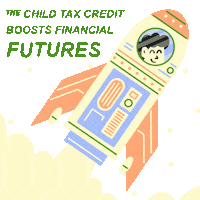 Rocket Ship Family Sticker by Creative Courage