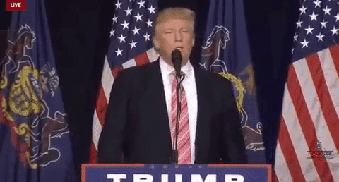 Leaving Donald Trump GIF