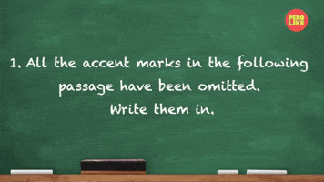 Accent Marks Have Been Omitted