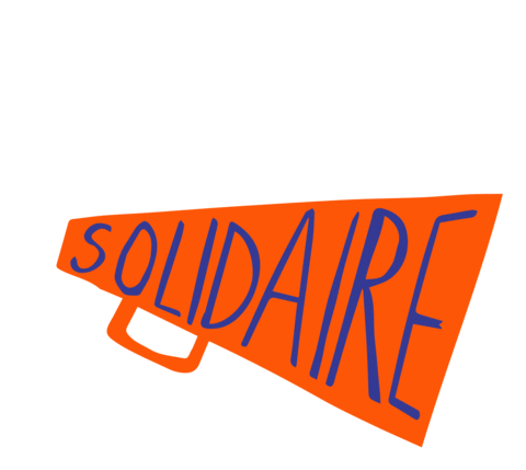 quebecsolidaire giphyupload loud speaker megaphone Sticker