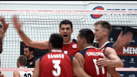 usavolleyball giphyupload celebrate lets go team usa GIF