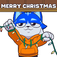 Happy Merry Christmas Sticker by Toshithecat