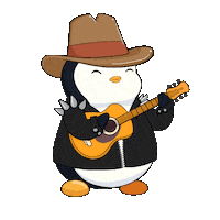 Sing Rock And Roll Sticker by Pudgy Penguins