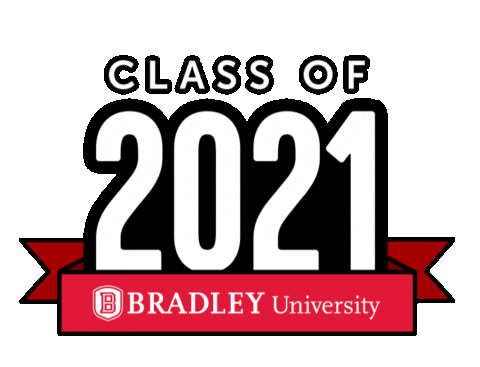 Classof2021 Sticker by Bradley University