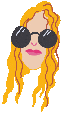 okgoods cool women sunglasses lady Sticker