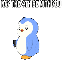 May The Fourth Be With You Light Saber Sticker by Pudgy Penguins