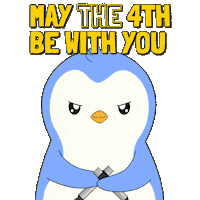 May The Fourth Be With You Light Saber Sticker by Pudgy Penguins