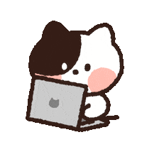 Cat Working Sticker by LINE FRIENDS