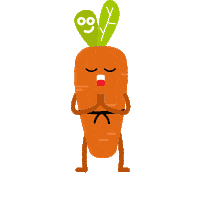 Karate Carrot Sticker by Foodak