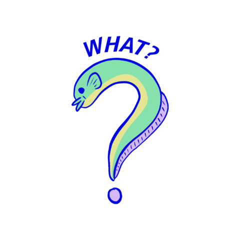Iamworkinghard giphygifmaker what eel eelmoji Sticker
