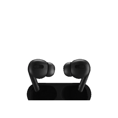 earwhite giphygifmaker music cool black Sticker