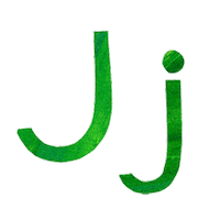 carter_higgins alphabet letters playful j Sticker