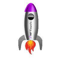 NFTes nft tothemoon cohete nftes Sticker