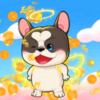 Happy French Bulldog GIF by UpStudiosWorld