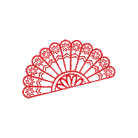 Chinese New Year Fan Sticker by Lady M Cakes