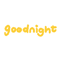 graciekathryn yellow goodnight handwritten hand drawn Sticker