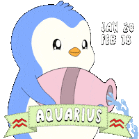 Zodiac Sign Penguin Sticker by Pudgy Penguins
