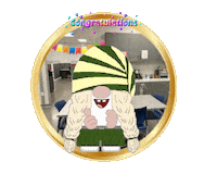 Congratulations Gnome Sticker