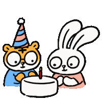 Celebrating Happy Birthday Sticker
