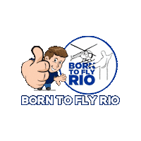 borntoflyrio rio passeio helicoptero borntofly Sticker