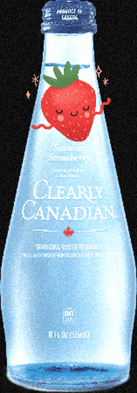 clearlycanadianofficial summer water bottle sparklingwater GIF