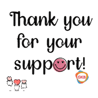 Happy Thanks Sticker by GKB