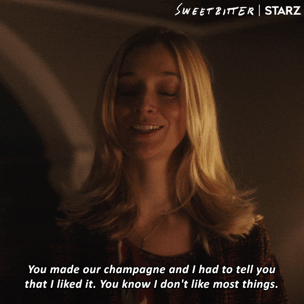 Sweetbitter_STARZ lol starz champagne simone GIF