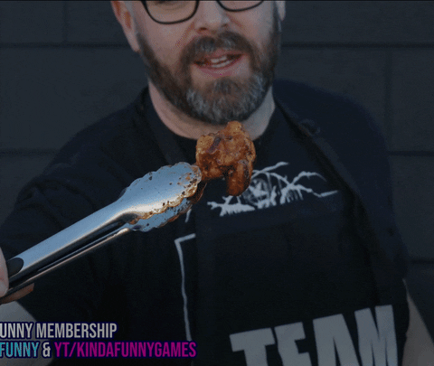 Chicken Wings Cooking GIF by Kinda Funny