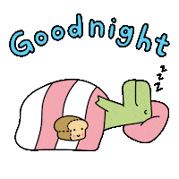 Sleepy Good Night Sticker by Loof and Timmy