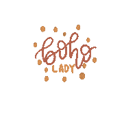 RainbowMillShoppe lady boho polka dots rainbowmillshoppe Sticker