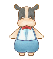 Cow Hello Sticker