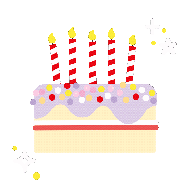 Birthday Cake Food Sticker by please bear with