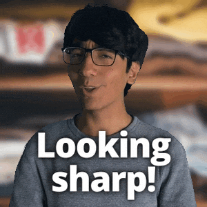 Looking Look Sharp GIF