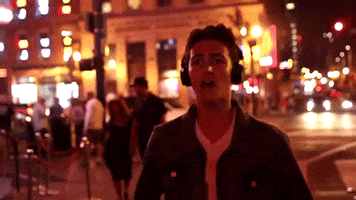 gus music video singing sing headphones GIF