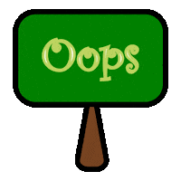 Sign Oops Sticker