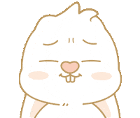 Bunny 笑 Sticker by EVANS艾特兔