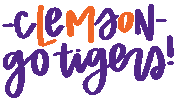 Go Tigers Football Sticker