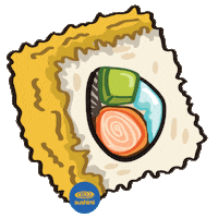 SushimiMx food japanese sushi roll Sticker